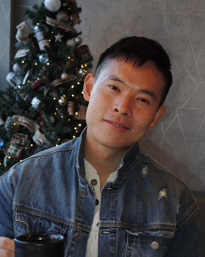 Man with jean jacket 